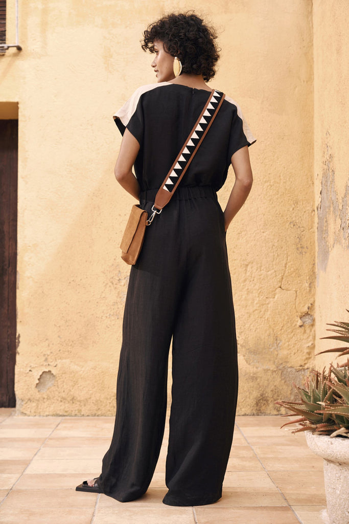 LIYA Reglan Jumpsuit - Black - kimosabiworld.com